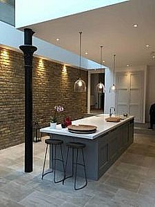 elegant bright kitchen bar