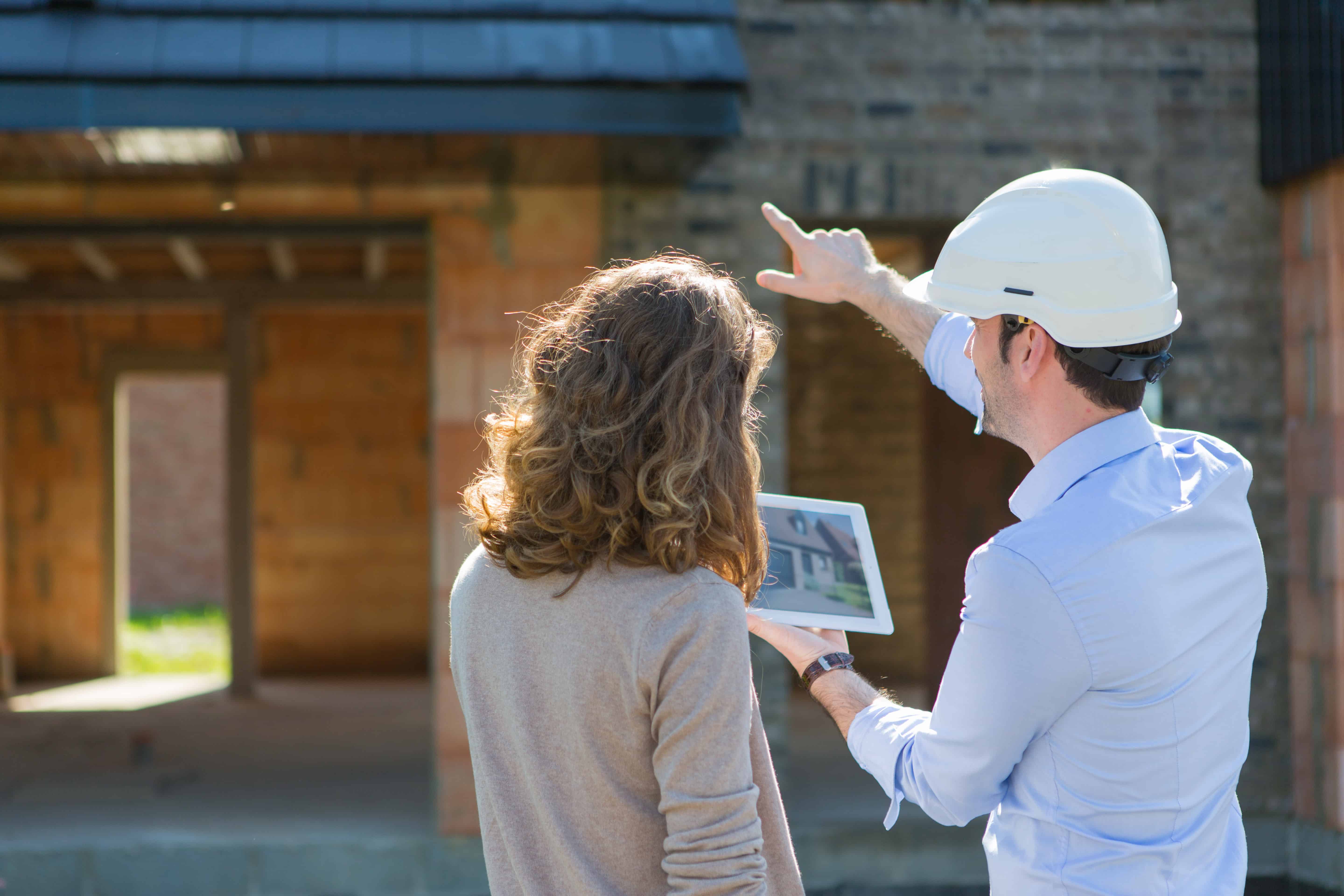 discussing property renovation